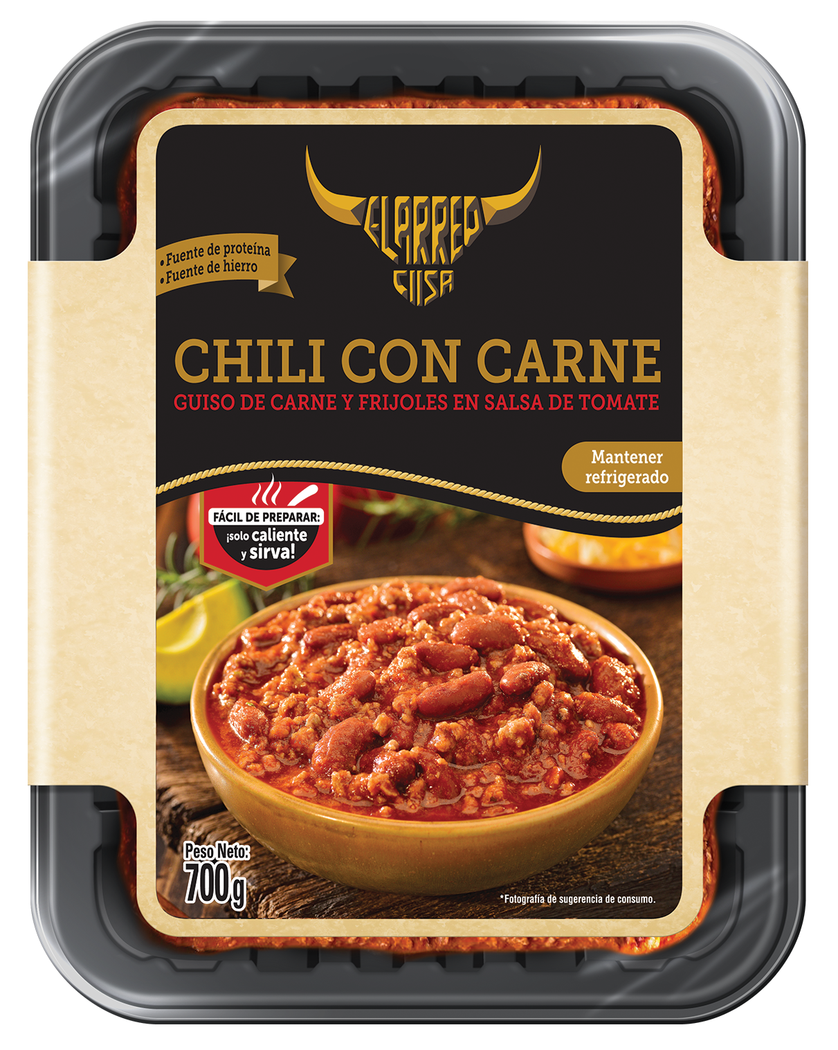 BANDEJA CHILI CON CARNE