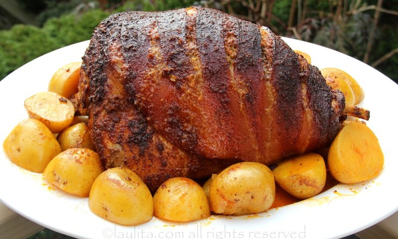 Roasted-pork-leg-recipe